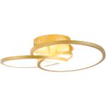 Lampa sufitowa złota 45 cm z 3-stopniową regulacją ściemniania LED - Rowin