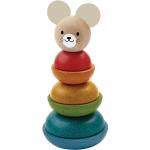 Wielokolorowe Zabawki drewniane z motywem myszy drewniane marki PlanToys 