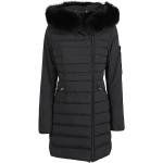 Czarne Płaszcze zimowe marki Peuterey w rozmiarze XL 