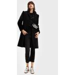 Przecenione Czarne Płaszcze zimowe damskie marki Desigual w rozmiarze XL 