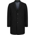 Czarne Płaszcze zimowe męskie eleganckie marki Jack & Jones w rozmiarze XL 