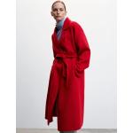 Czerwone Płaszcze zimowe damskie marki Mango w rozmiarze XS 