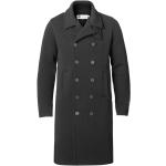 Czarne Płaszcze zimowe męskie eleganckie wełniane marki Busnel w rozmiarze L 