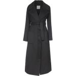 Czarne Płaszcze zimowe damskie eleganckie marki Ermanno Scervino w rozmiarze XL 