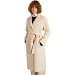 Beżowe Płaszcze zimowe damskie w rozmiarze XL francuskie 