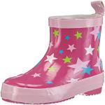 Różowe Wysokie kalosze dla dzieci wodoszczelne eleganckie marki Playshoes w rozmiarze 20 