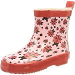 Różowe Wysokie kalosze dla dzieci wodoodporne marki Playshoes w rozmiarze 21 