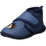 Niebieskie Klapki antypoślizgowe dla dzieci dżinsowe na lato marki Playshoes w rozmiarze 25 