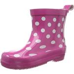 Różowe Wysokie kalosze dla dzieci wodoszczelne eleganckie marki Playshoes w rozmiarze 19 