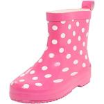 Różowe Wysokie kalosze dla dzieci wodoszczelne eleganckie marki Playshoes w rozmiarze 27 