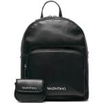 Czarne Plecaki w paski eleganckie marki Valentino by Mario Valentino 
