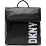 Przecenione Czarne Plecaki skórzane damskie marki DKNY | Donna Karan 