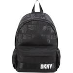 Czarne Plecaki z kieszeniami dla dzieci z poliestru marki DKNY | Donna Karan 
