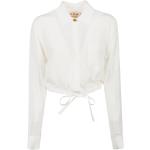 Białe Bluzki z długim rękawem damskie z długimi rękawami marki MARNI w rozmiarze S 