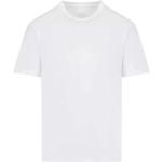 Białe Koszulki męskie z krótkimi rękawami bawełniane marki Armani Exchange w rozmiarze XL 