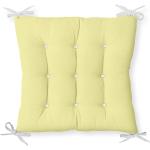 Przecenione Żółte Poduszki na krzesła z dodatkiem bawełny w rozmiarze 40x40 