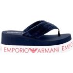 Niebieskie Japonki damskie na lato marki Emporio Armani w rozmiarze 39 