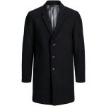 Czarne Płaszcze zimowe męskie marki Jack & Jones w rozmiarze L 