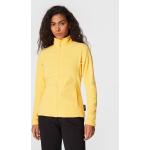 Przecenione Żółte Bluzy sportowe damskie sportowe polarowe marki Helly Hansen w rozmiarze XS 