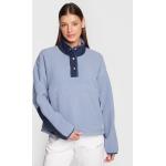 Przecenione Niebieskie Bluzy sportowe damskie sportowe polarowe marki The North Face w rozmiarze S 