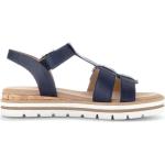 Niebieskie Sandały skórzane w stylu casual z mikrofibry na lato marki Gabor w rozmiarze 37 