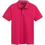 Różowe Koszulki polo męskie eleganckie marki Gant w rozmiarze S 