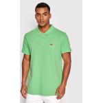 Przecenione Zielone Koszulki polo męskie z krótkimi rękawami marki LEVI´S w rozmiarze M 