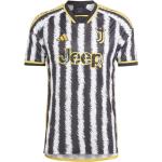 Wielokolorowe Koszule z krótkim rękawem z krótkimi rękawami w paski z dekoltem w serek marki adidas w rozmiarze L Juventus 