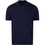 Niebieskie Koszule z lamówką męskie z krótkimi rękawami marki DRUMOHR w rozmiarze XL 