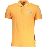 Pomarańczowe Koszulki z nadrukiem męskie w stylu casual marki NAPAPIJRI w rozmiarze XL 