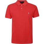 Czerwone Koszulki polo męskie z krótkimi rękawami marki POLO RALPH LAUREN Big & Tall w rozmiarze S 