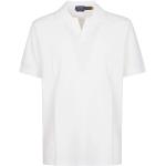 Białe Bluzki z krótkim rękawem z krótkimi rękawami bawełniane marki POLO RALPH LAUREN Big & Tall w rozmiarze XL 