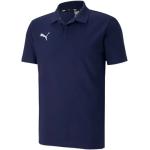 Niebieskie Koszule sportowe z krótkimi rękawami sportowe z klasycznym kołnierzykiem marki Puma w rozmiarze XL 
