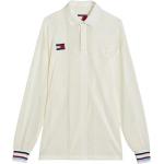 Białe Koszulki polo męskie w stylu casual marki Tommy Hilfiger w rozmiarze XL 