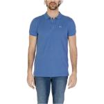 Niebieskie Koszule z krótkim rękawem męskie z krótkimi rękawami dżinsowe na wiosnę marki Tommy Hilfiger TOMMY JEANS w rozmiarze XL 