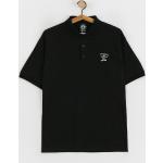 Przecenione Czarne Koszulki polo męskie z krótkimi rękawami marki Thrasher w rozmiarze M 