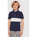 Przecenione Granatowe Koszulki dziecięce polo marki Tommy Hilfiger 