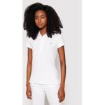 Przecenione Białe Koszulki polo damskie z krótkimi rękawami marki Tommy Hilfiger w rozmiarze XL 