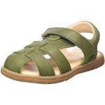 Zielone Sandały trekkingowe dla chłopców ze skóry na lato marki Pololo w rozmiarze 28 Made in Germany 