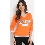 Przecenione Pomarańczowe Bluzki sportowe damskie sportowe w rozmiarze XL 
