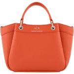 Pomarańczowe Shopper bags damskie eleganckie marki Armani Exchange 