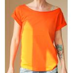 Pomarańczowe Koszulki oversize damskie marki One Mug A Day 