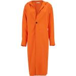 Pomarańczowe Płaszcze damskie eleganckie z wiskozy marki Ferragamo w rozmiarze M 