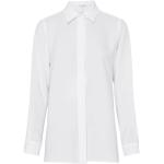 Białe Bluzki z kołnierzykiem damskie do prania w pralce eleganckie z klasycznym kołnierzykiem marki Max Mara w rozmiarze L 