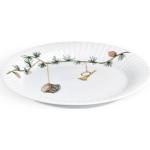 Białe Zastawy na świąteczny stół o średnicy 19 cm w stylu skandynawskim porcelanowe 