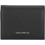 Czarne Etui na karty kredytowe damskie eleganckie marki Coccinelle 