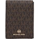 Brązowe Etui na karty kredytowe damskie eleganckie marki Michael Kors MICHAEL 