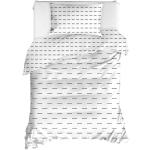 Pościel jednoosobowa z bawełny ranforce Mijolnir Cubuk White, 140x200 cm
