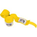 POWER SYSTEM Bandaż Bokserski - boxing Wraps - 4m - Yellow - Pozostały sprzęt siłowy i fitness