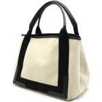 Czarne Shopper bags w stylu vintage płócienne marki Balenciaga 